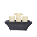 Table Fountain Candle 3pcs Rectangle